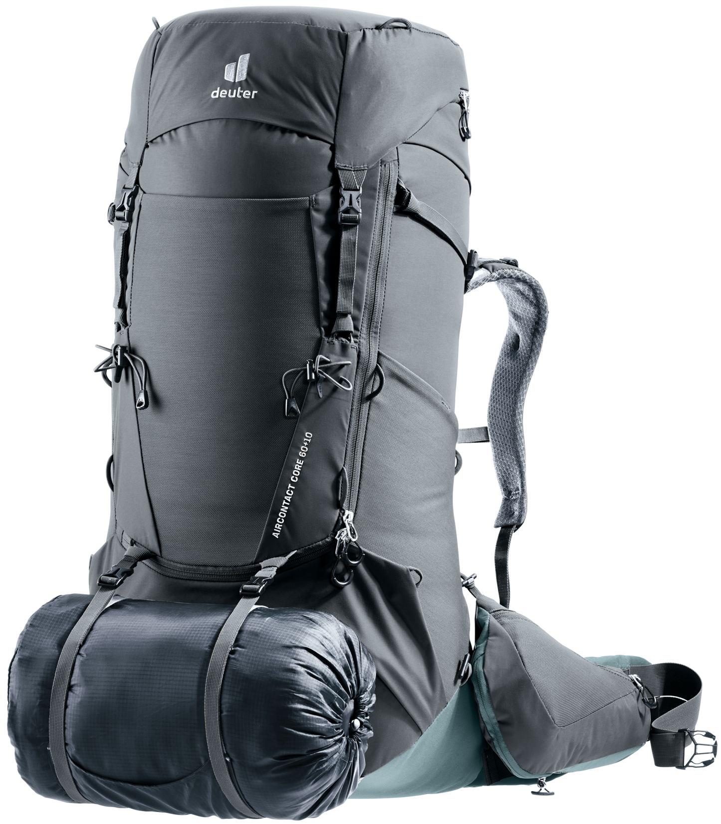 Deuter Unisex Black Aircontact Core 60+10L Backpack