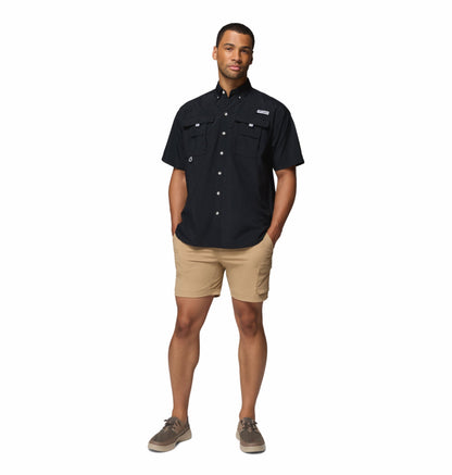 Columbia Men Black Omni-Shade Bahama II Short Sleeve Shirt