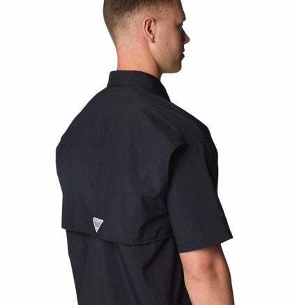 Columbia Men Black Omni-Shade Bahama II Short Sleeve Shirt