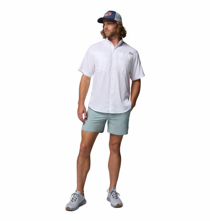 Columbia Men White Omni-Shade Tamiami II Short Sleeve Shirt