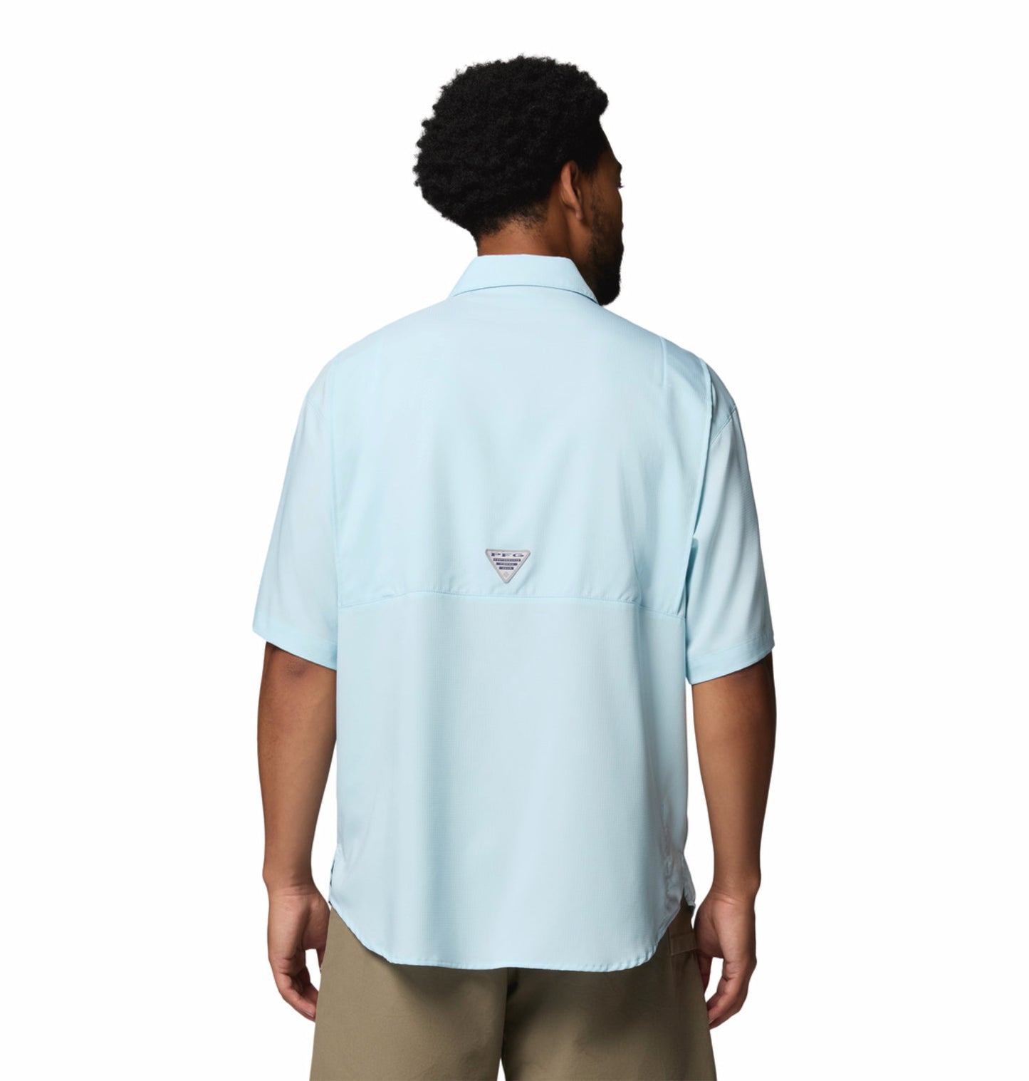 Columbia Men Blue Omni-Shade Tamiami II Short Sleeve Shirt