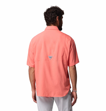 Columbia Men Orange Omni-Shade Tamiami II Short Sleeve Shirt