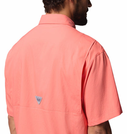 Columbia Men Orange Omni-Shade Tamiami II Short Sleeve Shirt