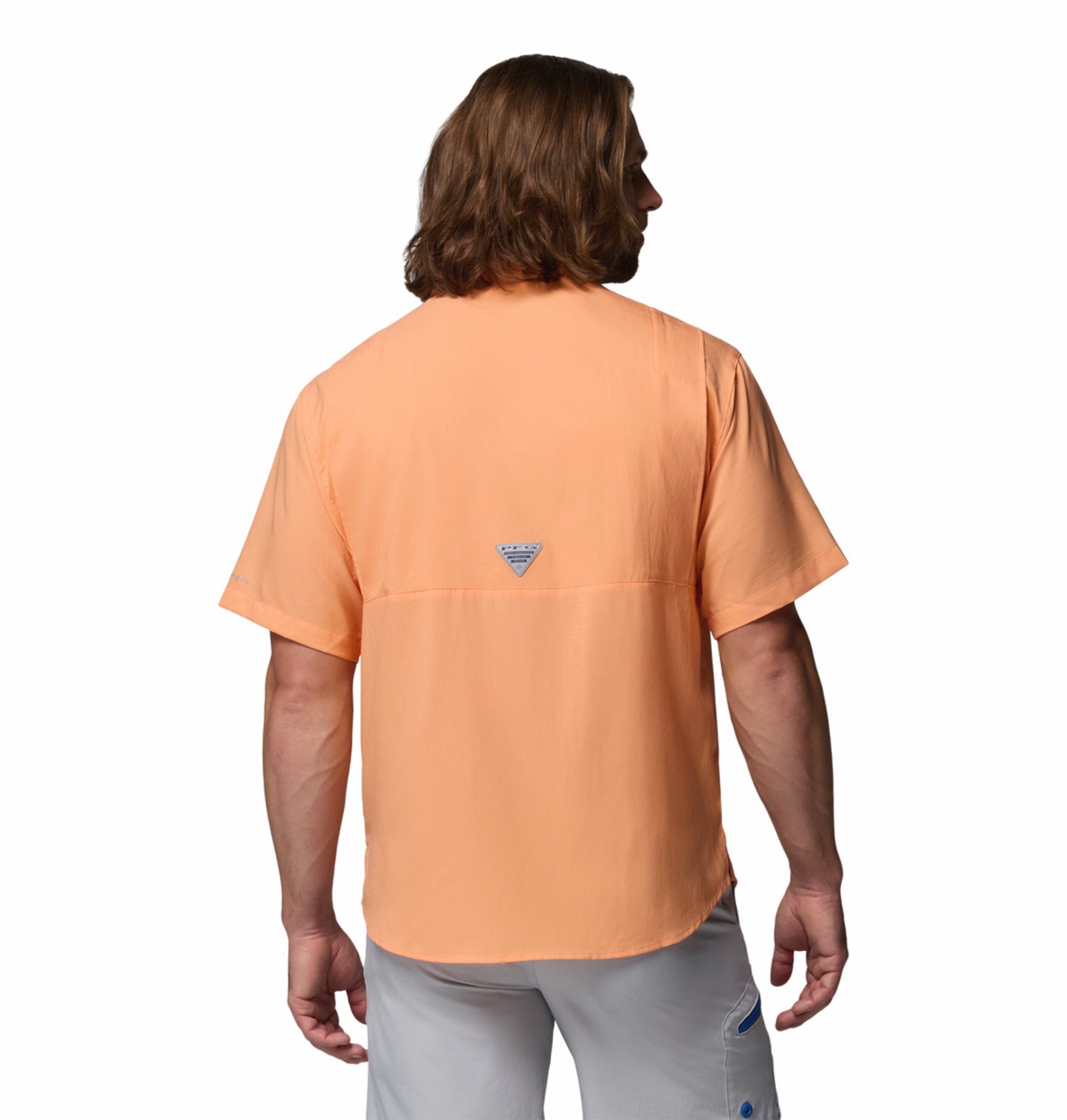 Columbia Men Peach Omni-Shade Tamiami II Short Sleeve Shirt
