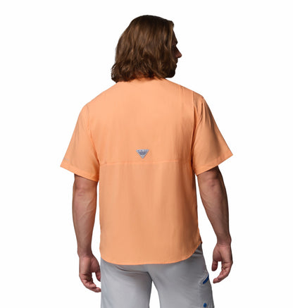 Columbia Men Peach Omni-Shade Tamiami II Short Sleeve Shirt
