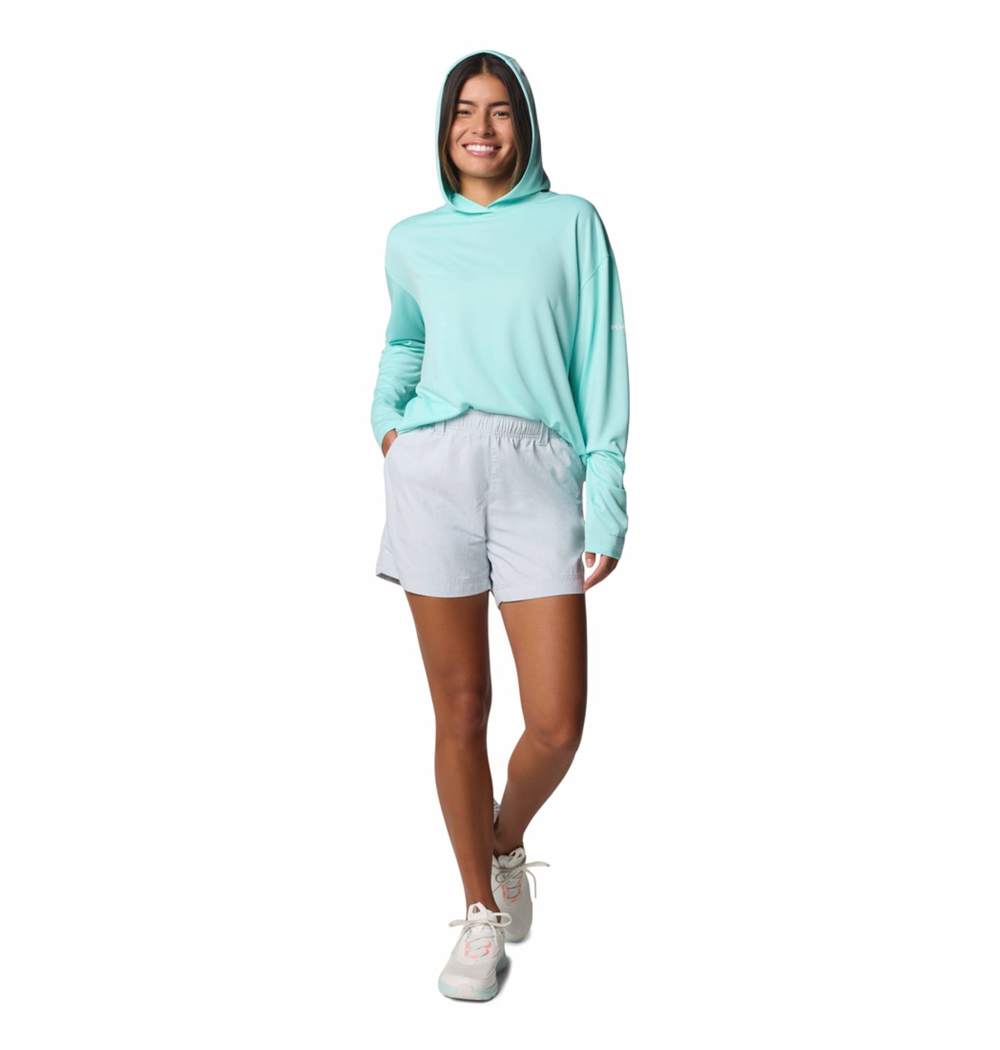 Columbia Women Grey Omni-Shade W Backcast II Short