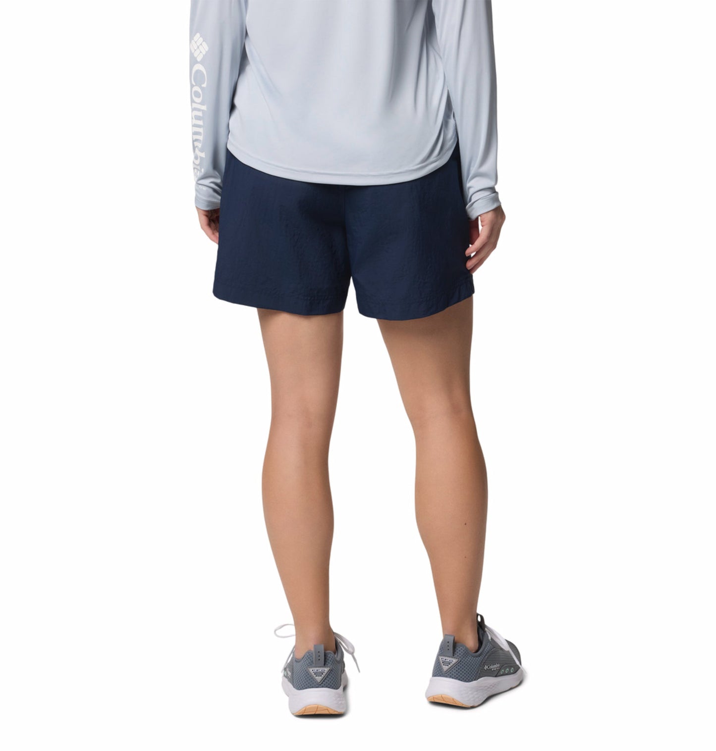 Columbia Women Navy Blue Omni-Shade W Backcast II Short