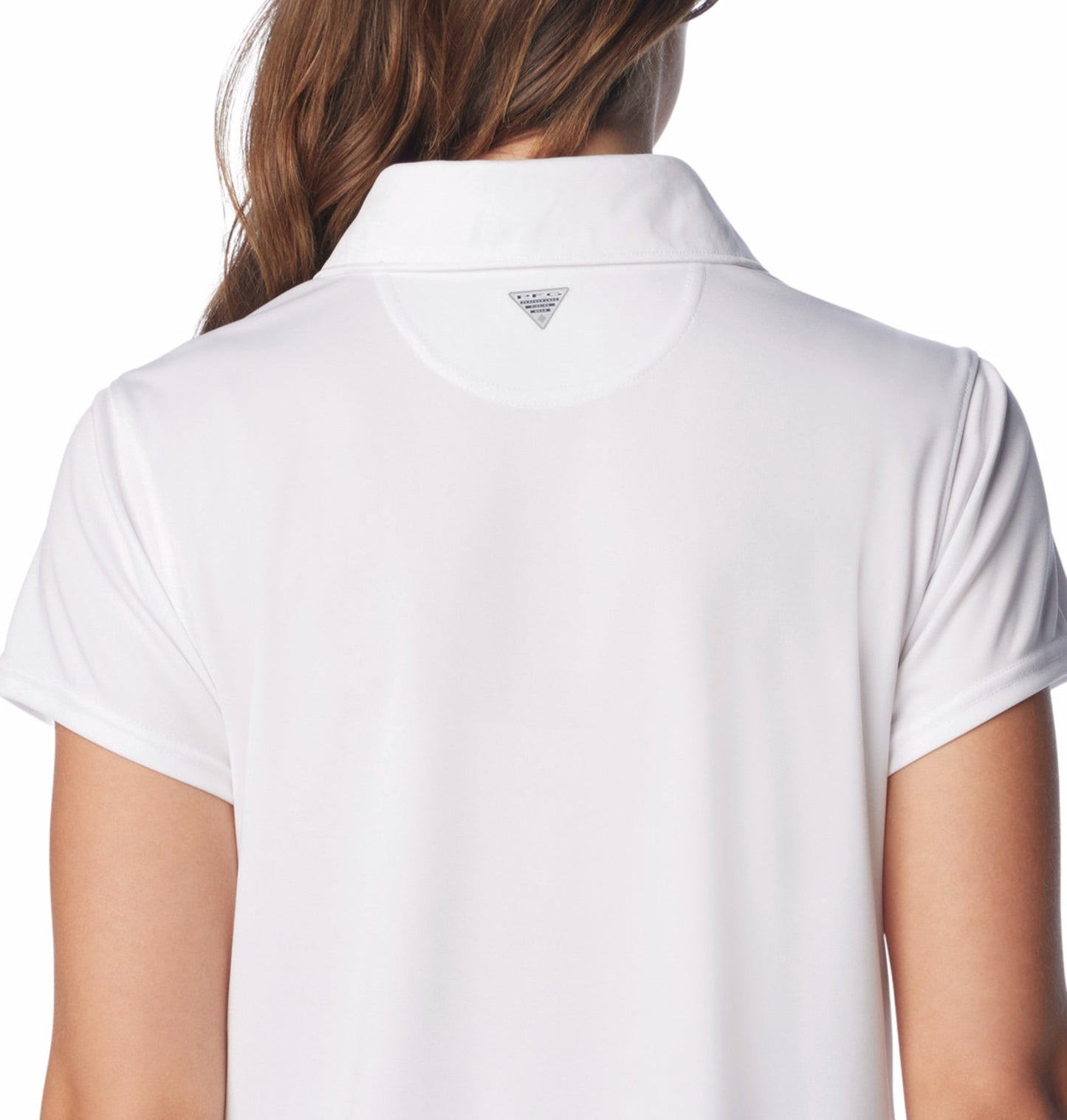 Columbia Women White Omni-Shade Tidal Polo Tshirt