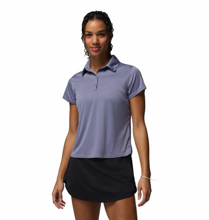 Columbia Women Blue Omni-Shade Tidal Polo Tshirt