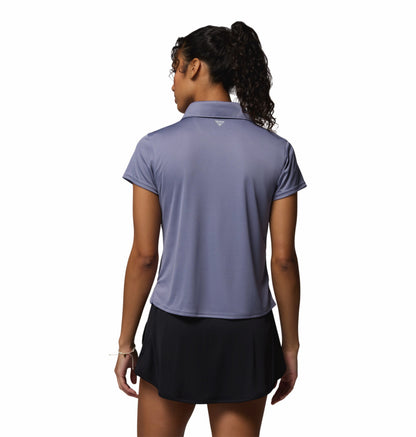 Columbia Women Blue Omni-Shade Tidal Polo Tshirt