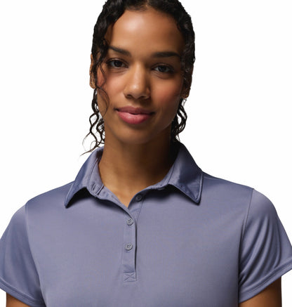 Columbia Women Blue Omni-Shade Tidal Polo Tshirt