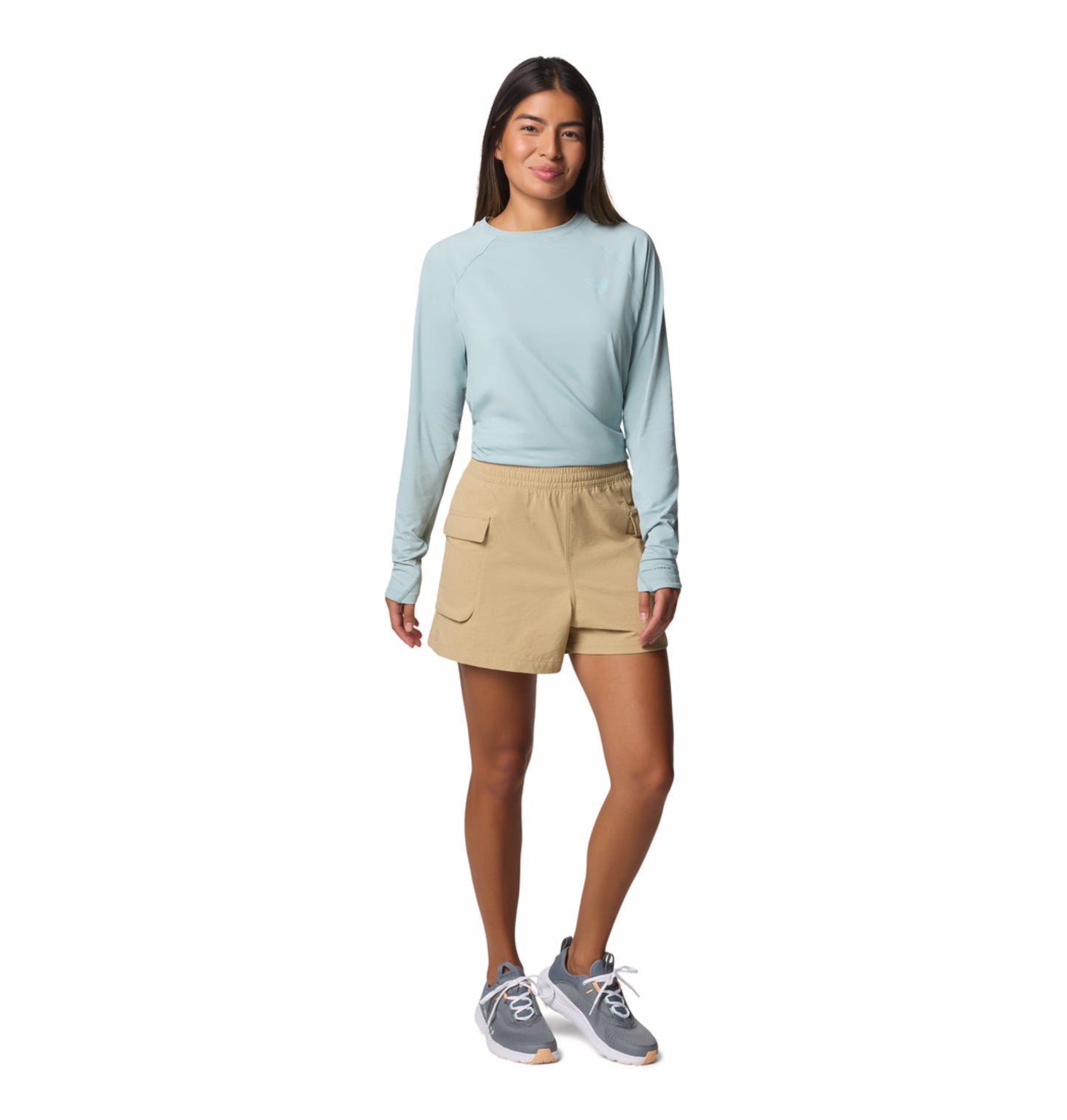 Columbia Women Brown Omni-Shade Wild Cast Short
