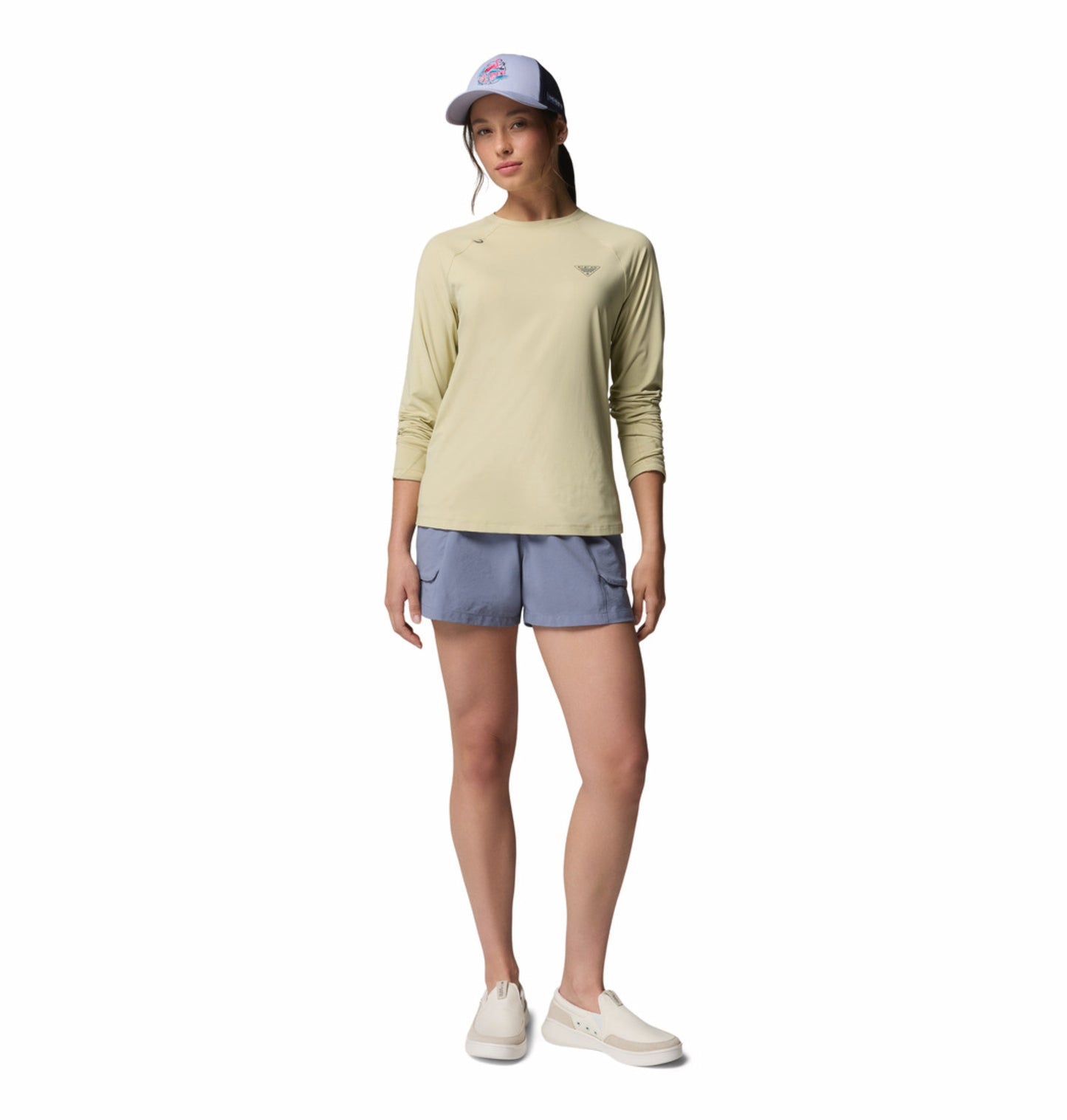 Columbia Women Blue Omni-Shade Wild Cast Short
