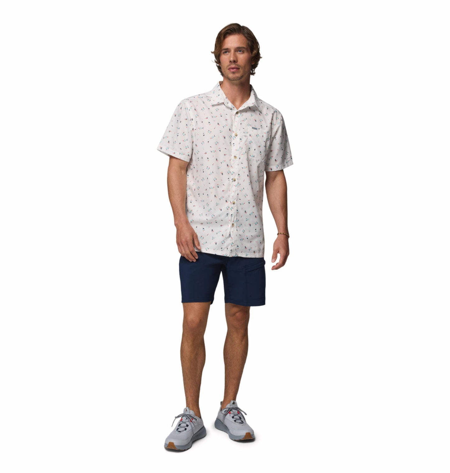 Columbia Men Navy Blue Omni-Shade Terminal Tackle III Short