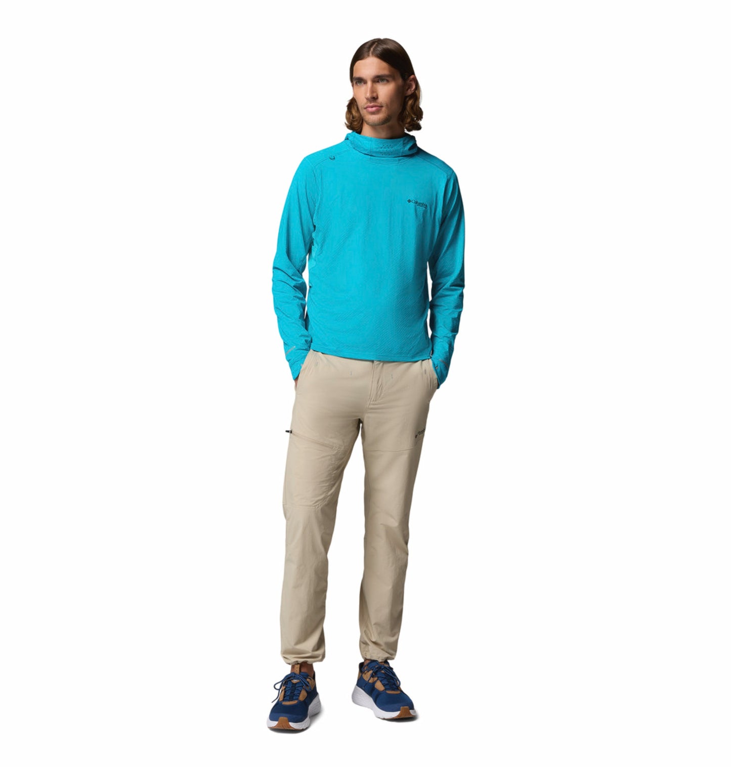 Columbia Men Beige Omni-Freeze PFG Pro Guide Pant