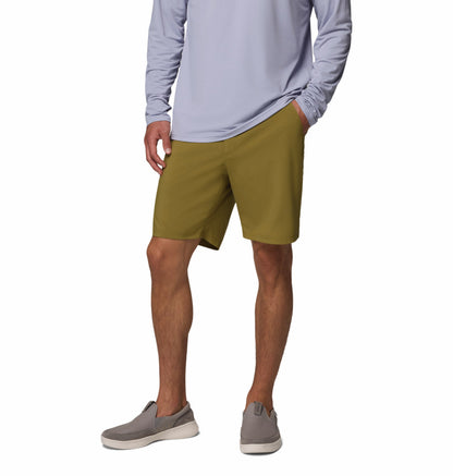 Columbia Men Olive Green Omni-Shade PFG Uncharted Short