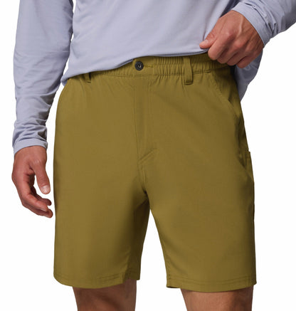 Columbia Men Olive Green Omni-Shade PFG Uncharted Short