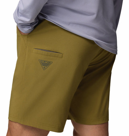 Columbia Men Olive Green Omni-Shade PFG Uncharted Short