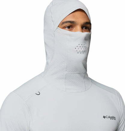 Columbia Men Light Grey Omni-Freeze Shadowcaster Zero Hoodie