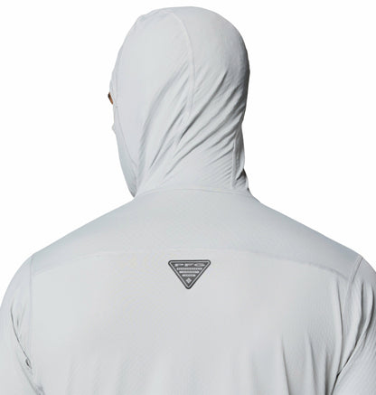 Columbia Men Light Grey Omni-Freeze Shadowcaster Zero Hoodie