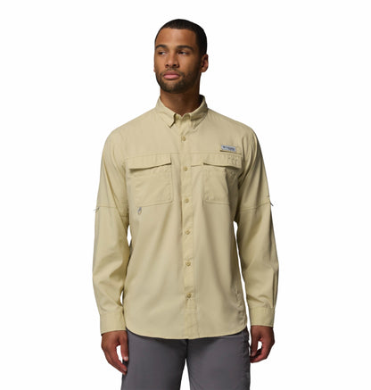 Columbia Men Lime green Omni-Shade Blood n Guts V Long Sleeve Shirt