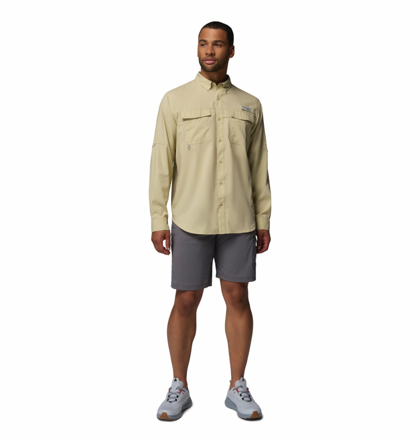 Columbia Men Lime green Omni-Shade Blood n Guts V Long Sleeve Shirt