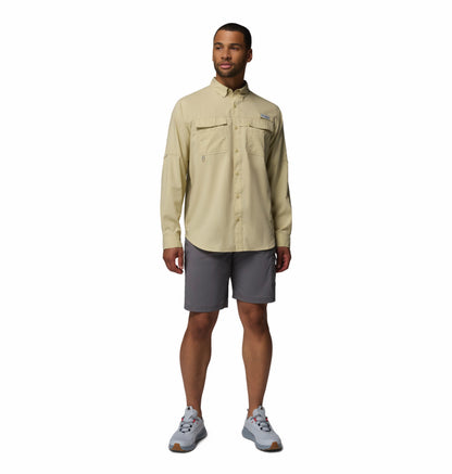 Columbia Men Lime green Omni-Shade Blood n Guts V Long Sleeve Shirt