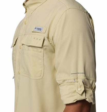 Columbia Men Lime green Omni-Shade Blood n Guts V Long Sleeve Shirt