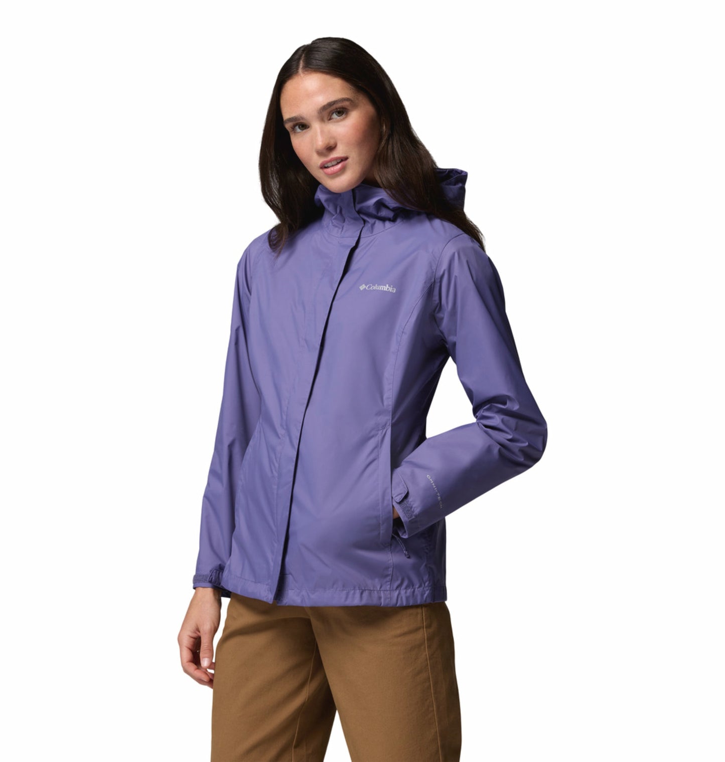 Columbia Women Purple Omni-Tech Arcadia II Rain Jacket