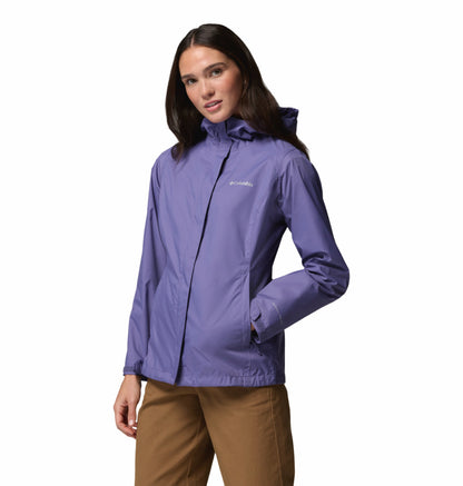 Columbia Women Purple Omni-Tech Arcadia II Rain Jacket