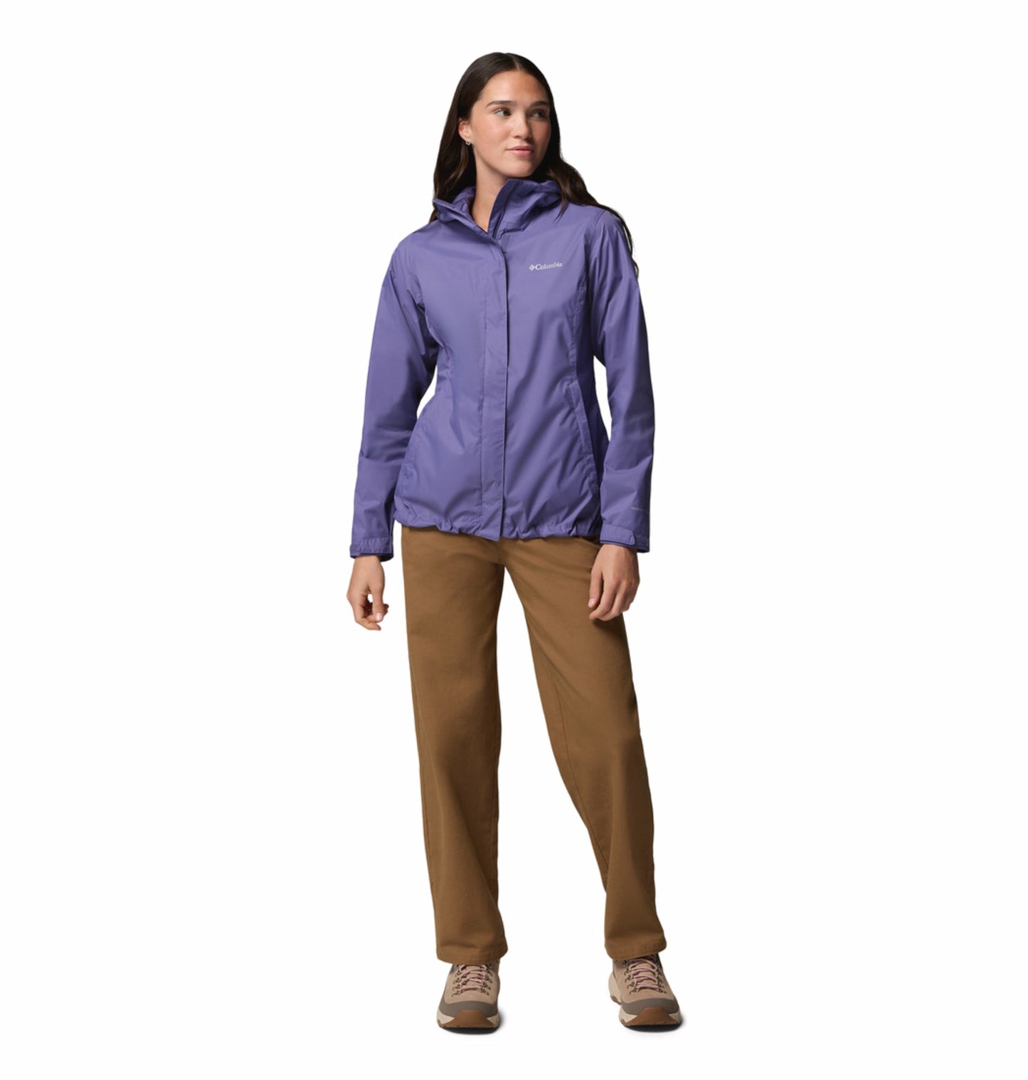 Columbia Women Purple Omni-Tech Arcadia II Rain Jacket