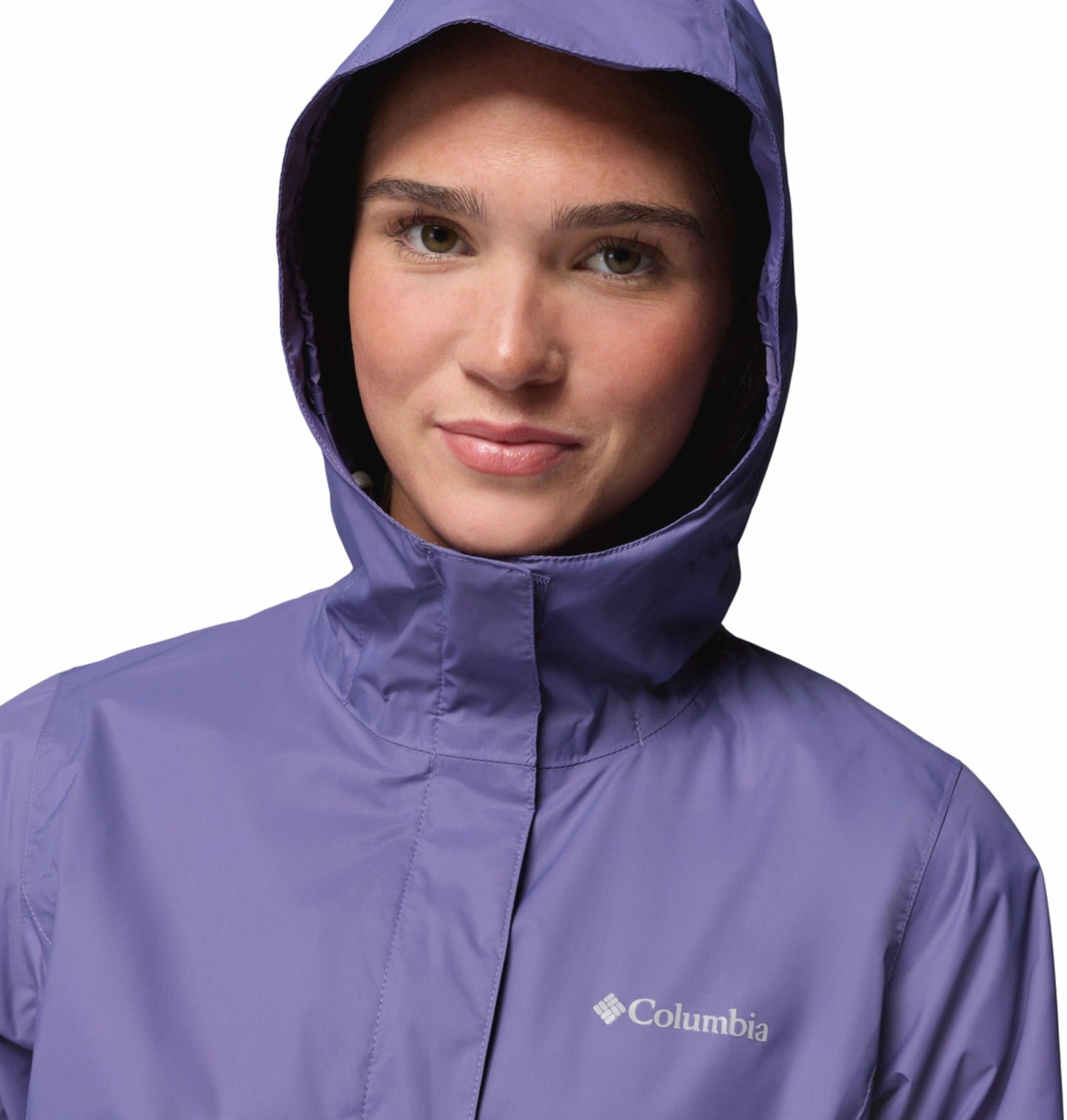 Columbia Women Purple Omni-Tech Arcadia II Rain Jacket