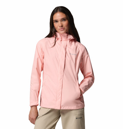 Columbia Women Pink Omni-Tech Arcadia II Rain Jacket