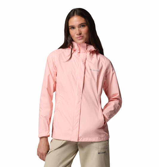 Columbia Women Pink Omni-Tech Arcadia II Rain Jacket