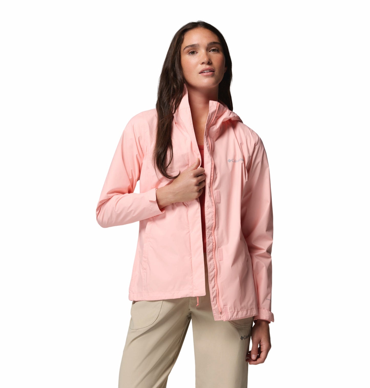 Columbia Women Pink Omni-Tech Arcadia II Rain Jacket