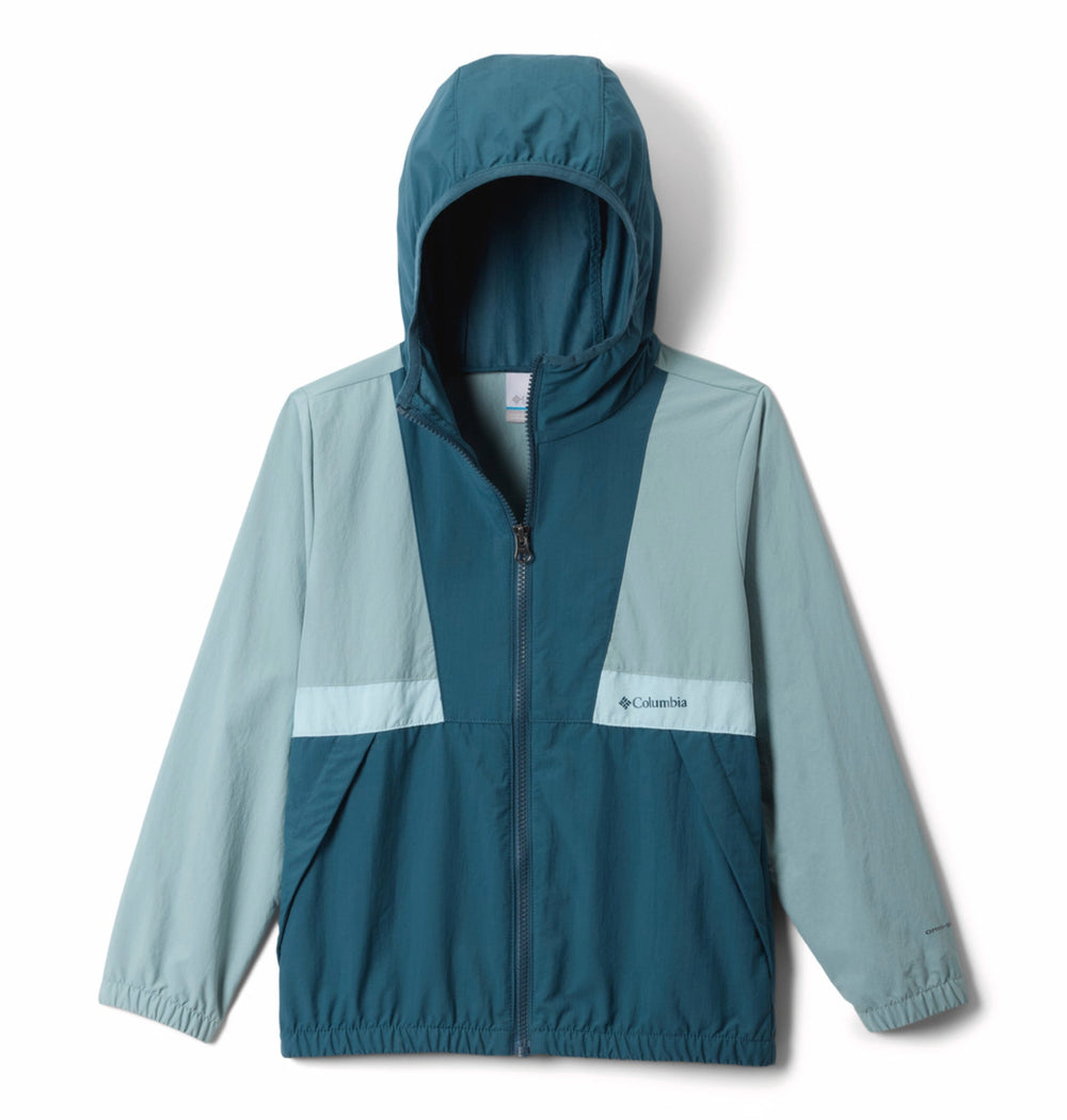 Columbia Kids Boys Blue Omni-Shade Spire Valley Windbreaker